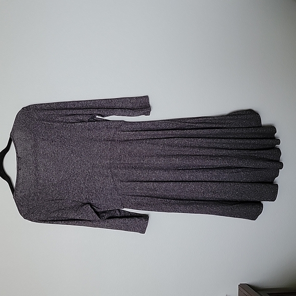 Torrid Goth Comfy Gray Faux Wrap Soft Stretch Surplice Dress Medium - Picture 7 of 8